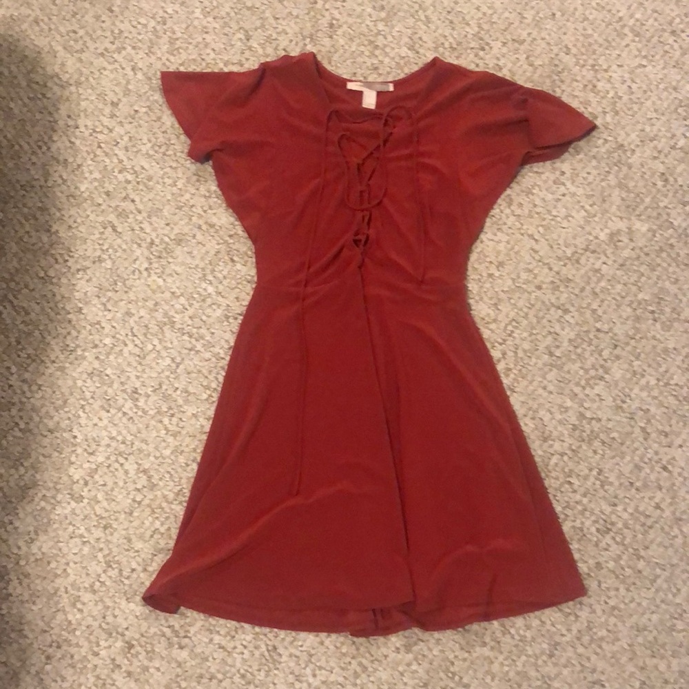 Forever 21 burnt orange dress